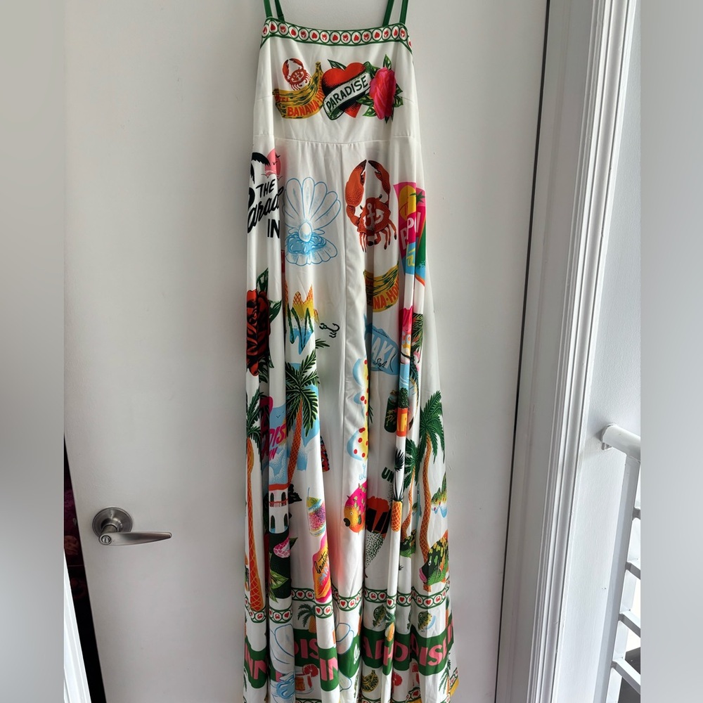 Colorful Graphic Print Women's Dress